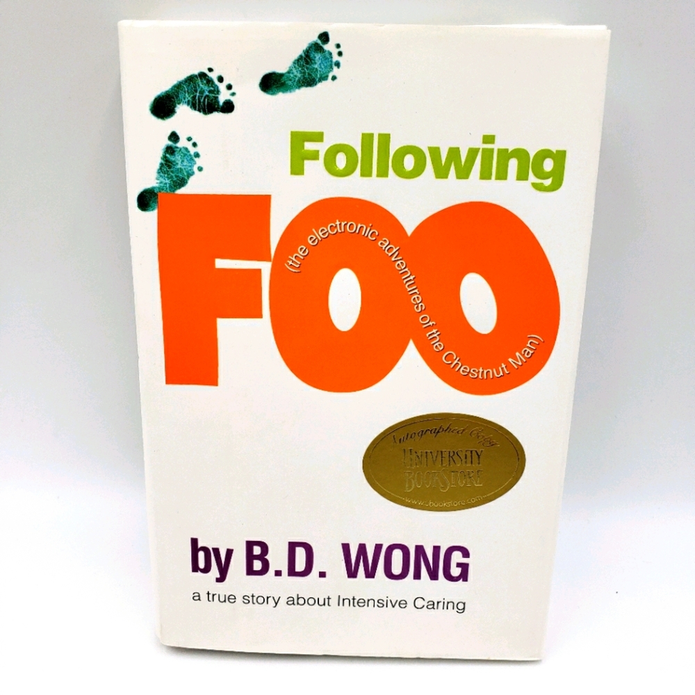 3/$12 Following Foo Hardcover Book B.D. Wong